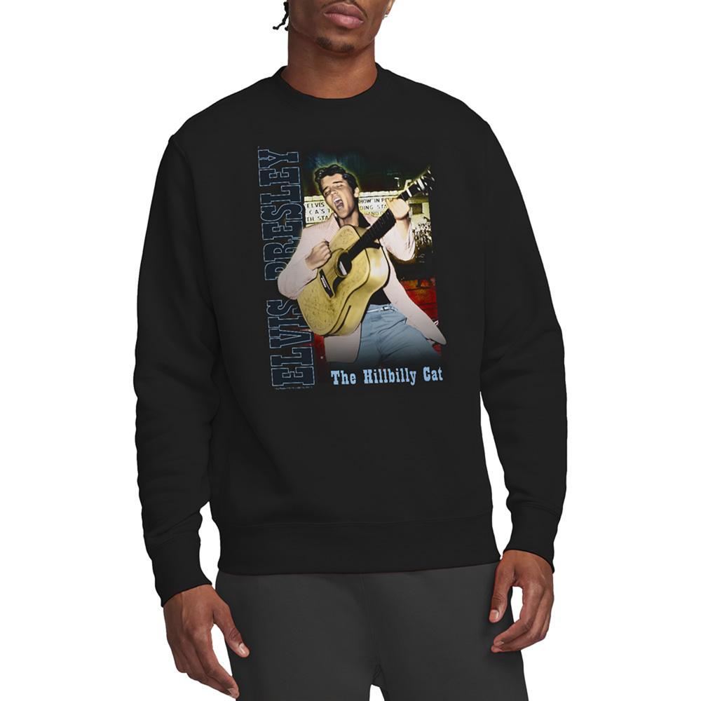 Black - Back - Elvis Presley Unisex Adult Memphis Sweatshirt