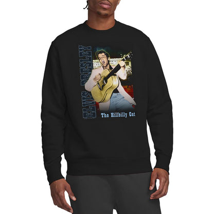 Black - Back - Elvis Presley Unisex Adult Memphis Sweatshirt