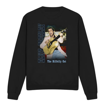 Black - Front - Elvis Presley Unisex Adult Memphis Sweatshirt
