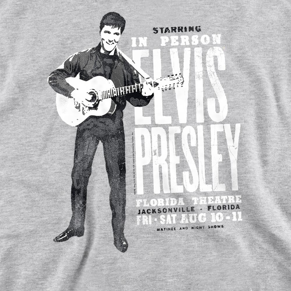 Sport Heather - Side - Elvis Presley Unisex Adult In Person Sweatshirt