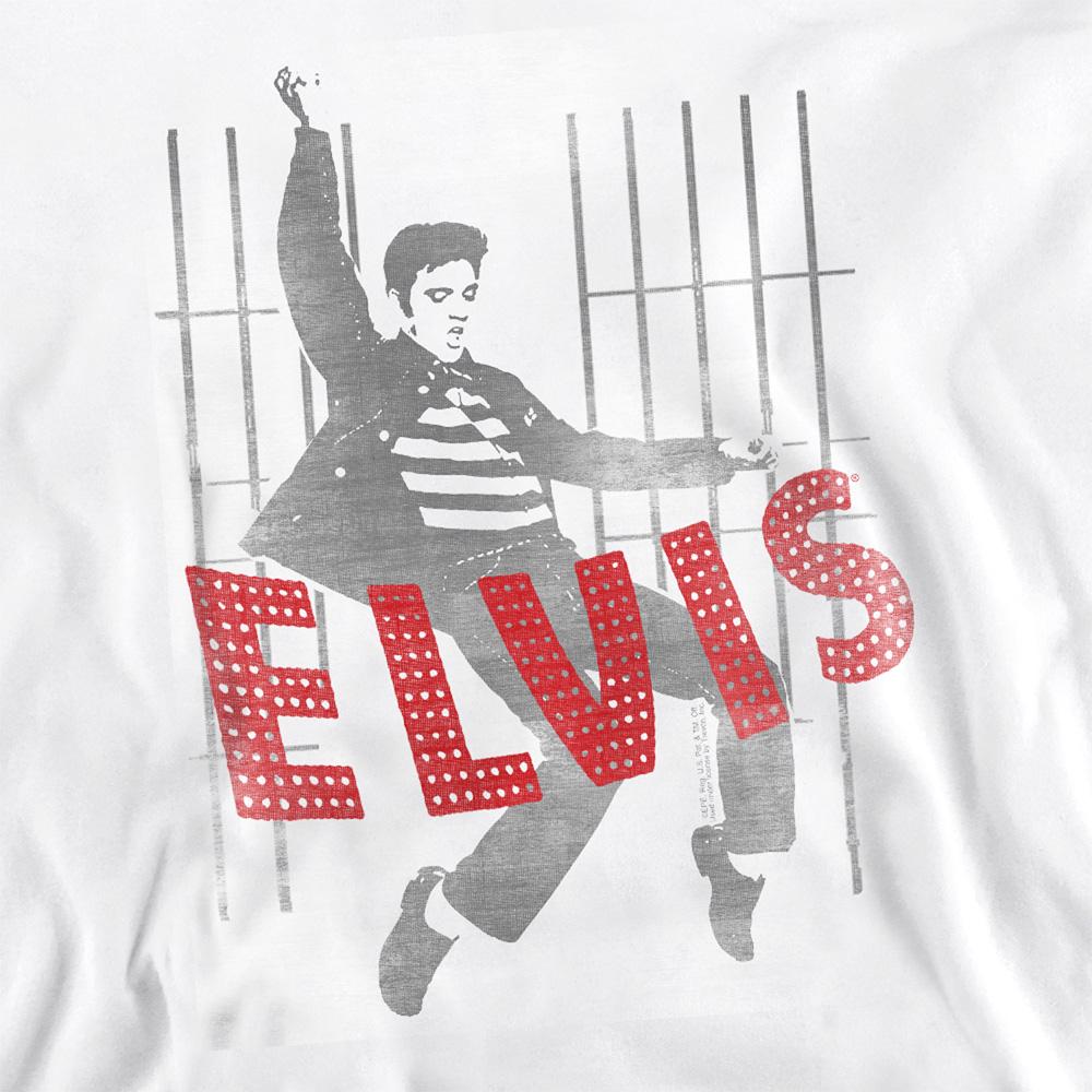 White - Side - Elvis Presley Unisex Adult Iconic Pose Sweatshirt