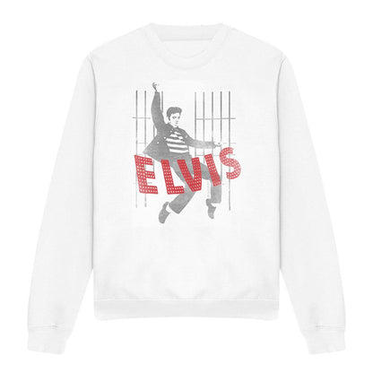 White - Front - Elvis Presley Unisex Adult Iconic Pose Sweatshirt