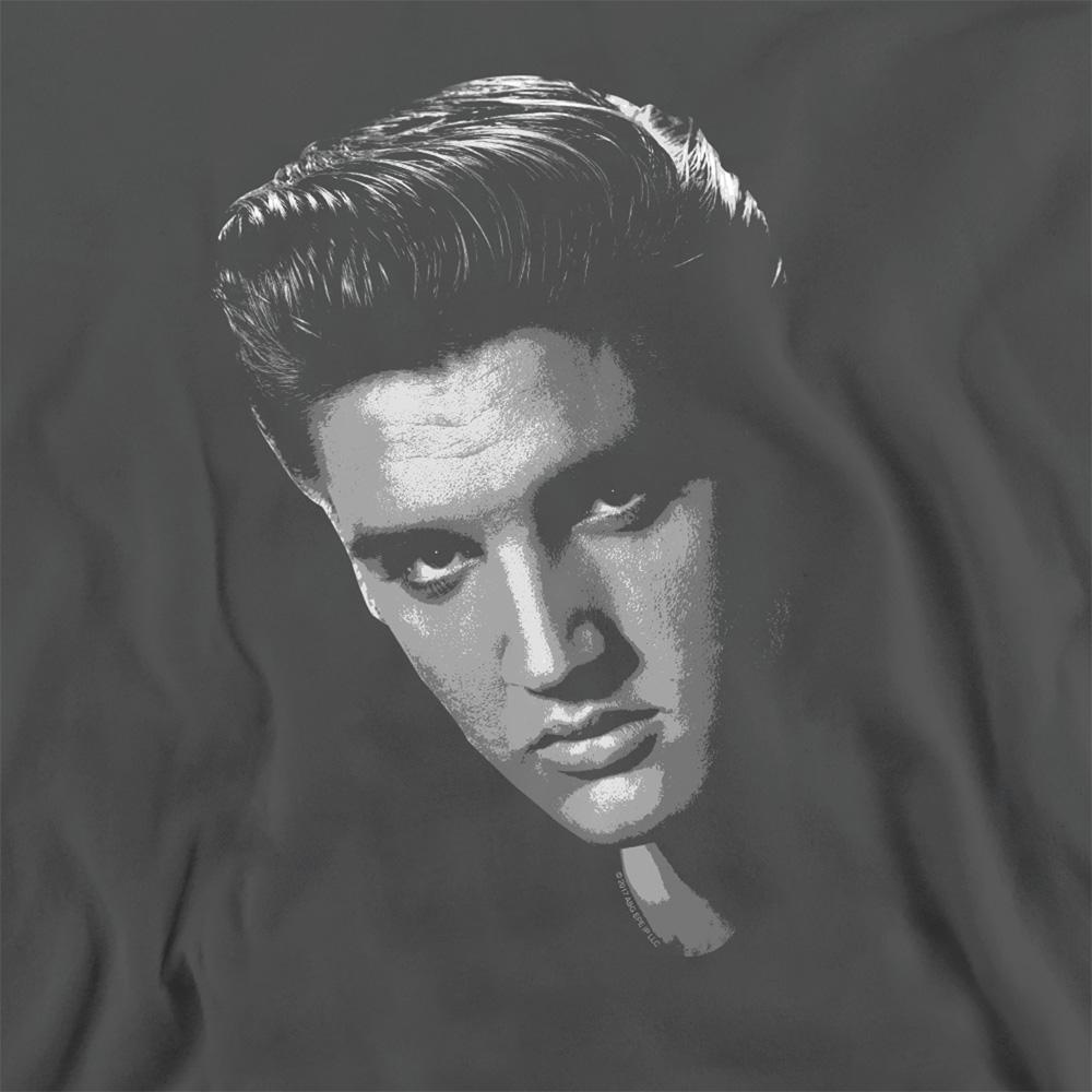 Charcoal - Side - Elvis Presley Unisex Adult American Idol Sweatshirt