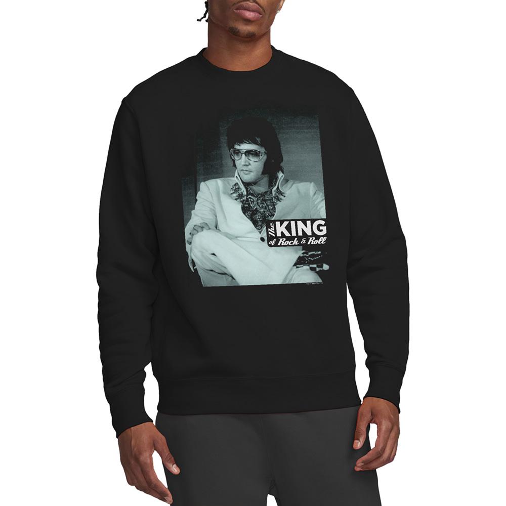 Black - Back - Elvis Presley Unisex Adult Good To Be Sweatshirt