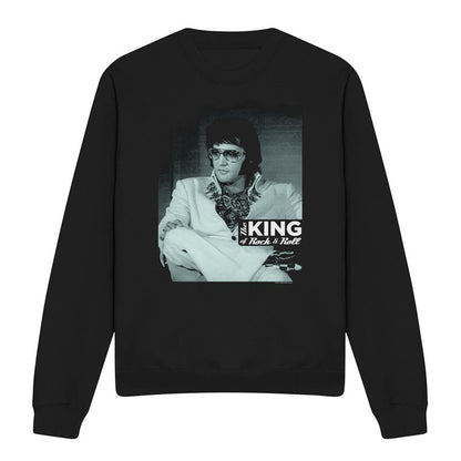 Black - Front - Elvis Presley Unisex Adult Good To Be Sweatshirt