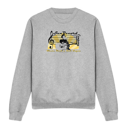Athletic Heather - Front - Sun Records Unisex Adult Company Sweatshirt