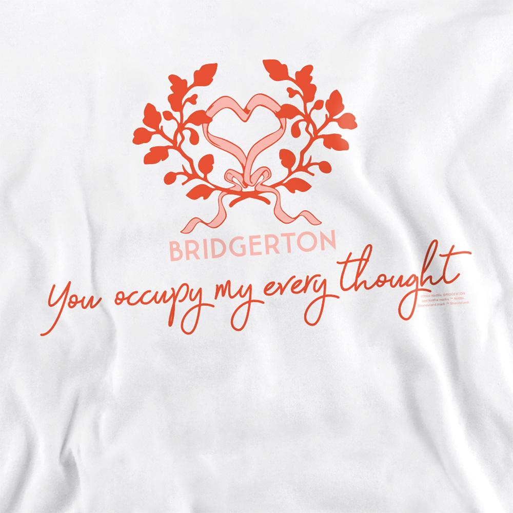 White - Side - Bridgerton Unisex Adult Occupy My Thoughts Sweatshirt