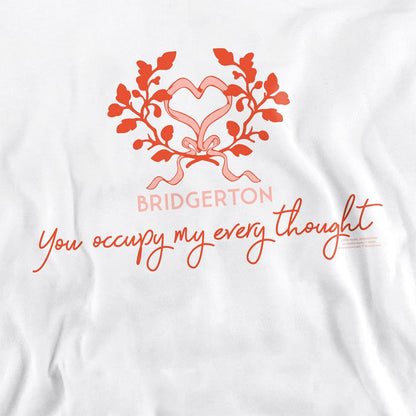White - Side - Bridgerton Unisex Adult Occupy My Thoughts Sweatshirt