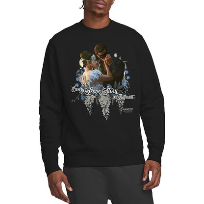 Black - Back - Bridgerton Unisex Adult Benedict And Sophie Sweatshirt