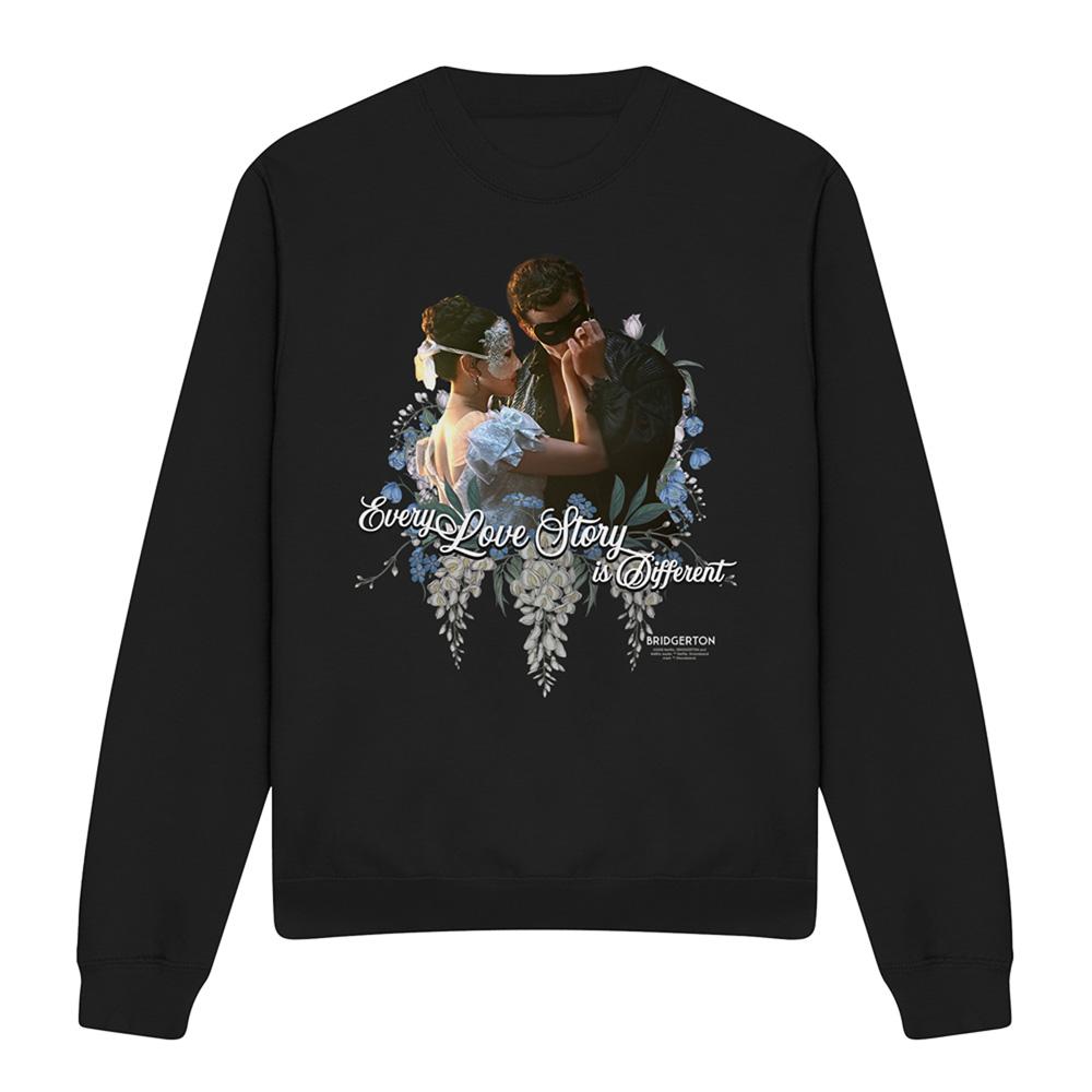 Black - Front - Bridgerton Unisex Adult Benedict And Sophie Sweatshirt
