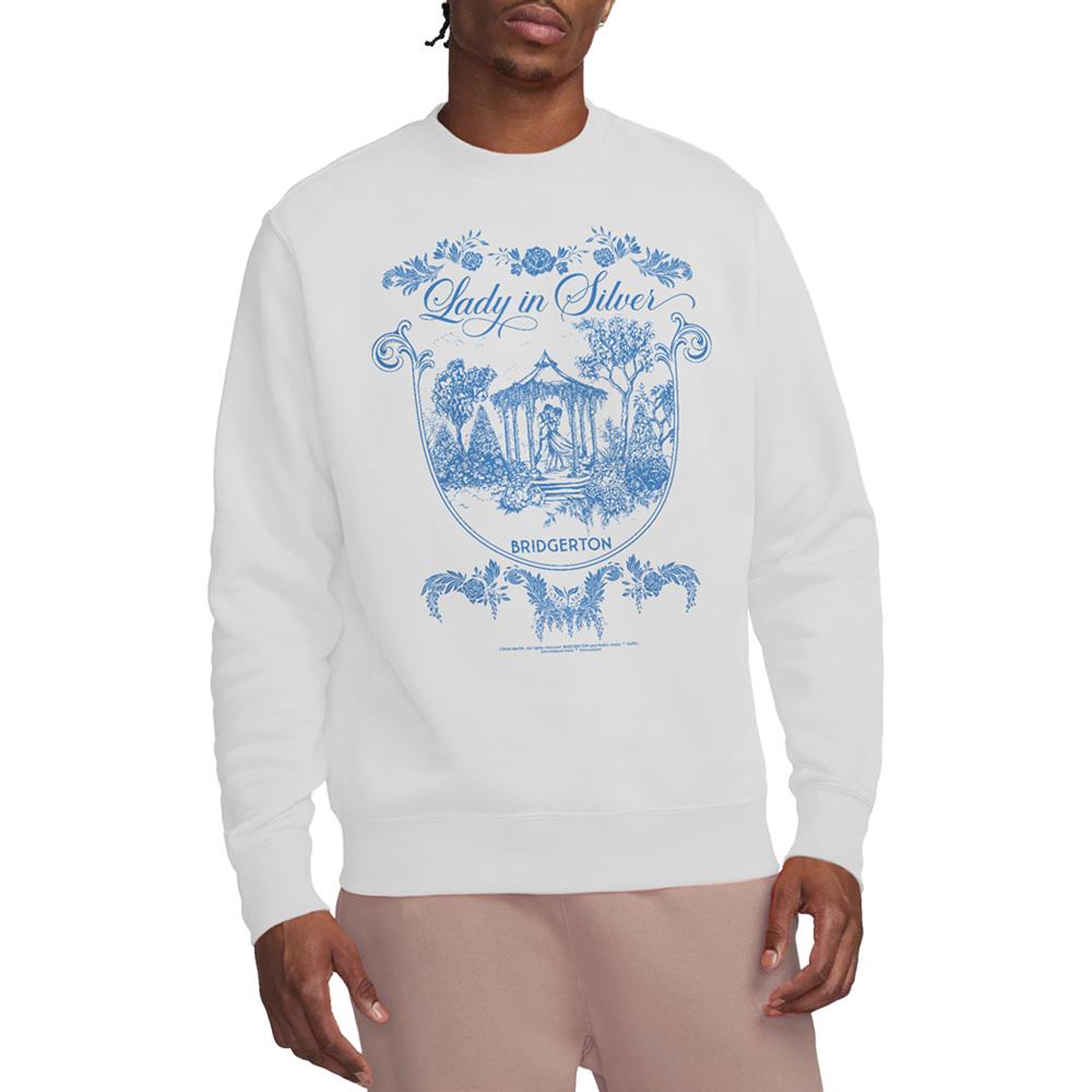 White - Side - Bridgerton Unisex Adult Fairy Tale Gazebo Dancing Sweatshirt