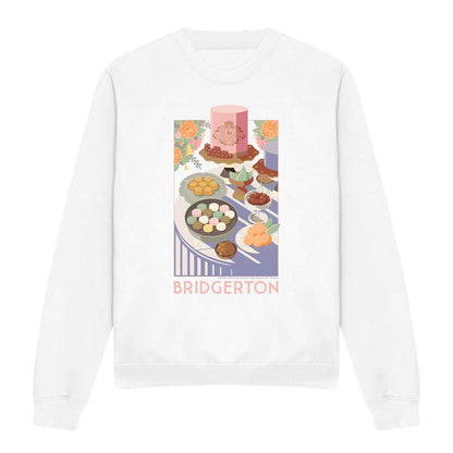 White - Front - Bridgerton Unisex Adult Treats Sweatshirt