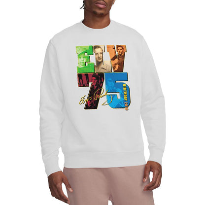 White - Back - Elvis Presley Unisex Adult Birthday 2010 Sweatshirt