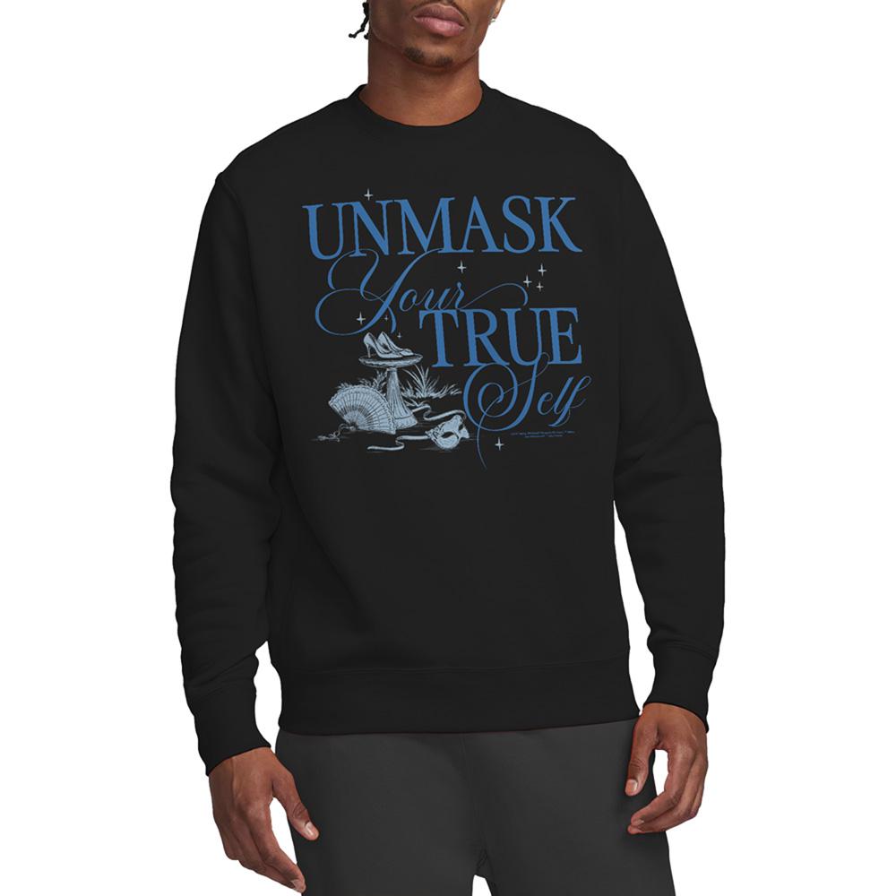 Black - Back - Bridgerton Unisex Adult Unmask Your True Self Sweatshirt