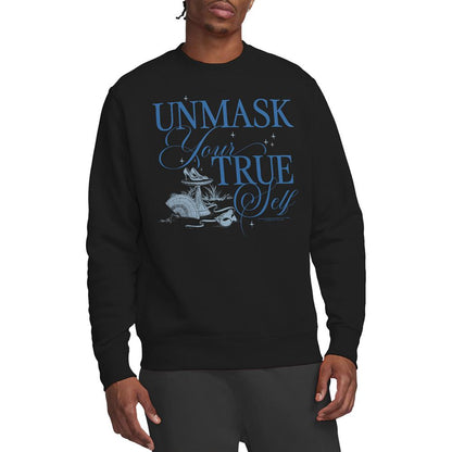 Black - Back - Bridgerton Unisex Adult Unmask Your True Self Sweatshirt