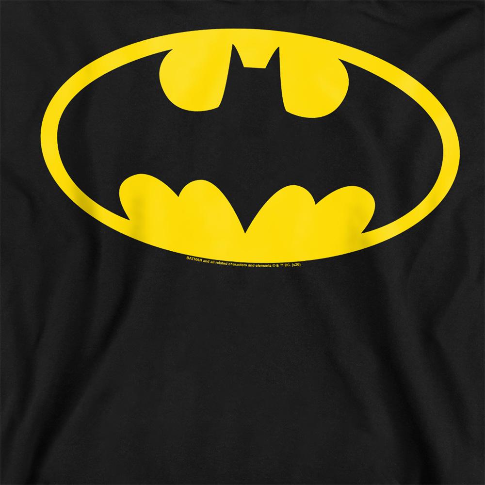 Black - Side - Batman Unisex Adult Logo Sweatshirt