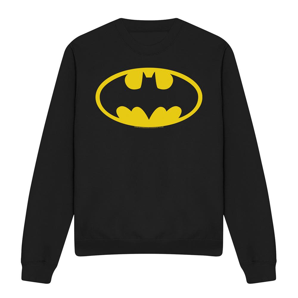 Black - Front - Batman Unisex Adult Logo Sweatshirt