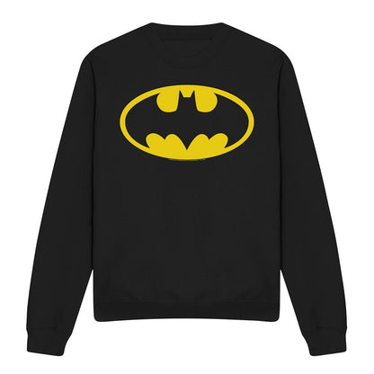 Black - Front - Batman Unisex Adult Logo Sweatshirt