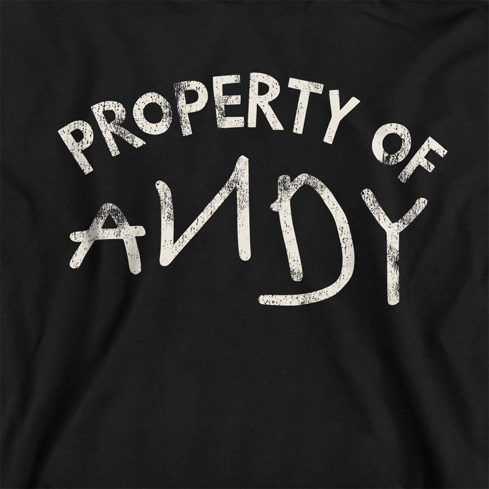 Black - Side - Toy Story Unisex Adult Property Of Andy Sweatshirt