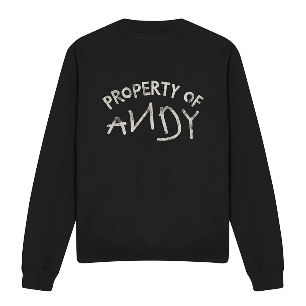 Black - Front - Toy Story Unisex Adult Property Of Andy Sweatshirt