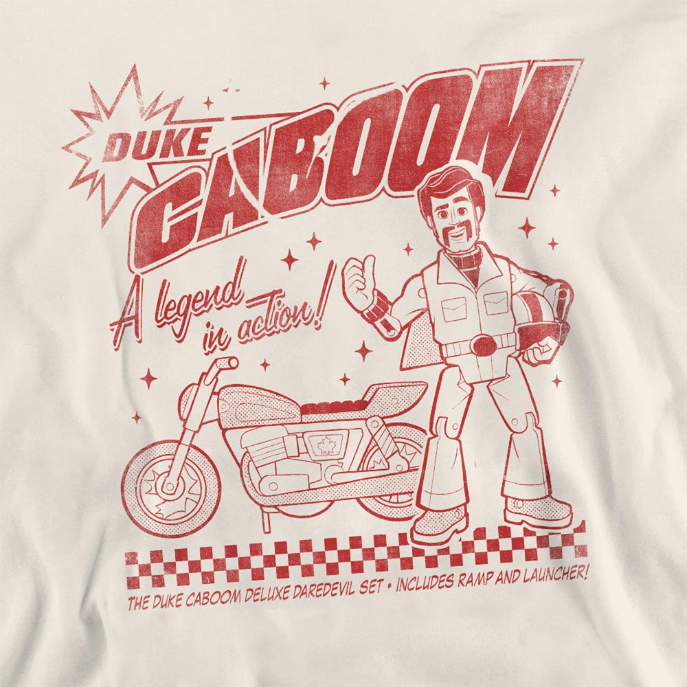 Natural - Side - Toy Story Unisex Adult Duke Caboom Retro Sweatshirt