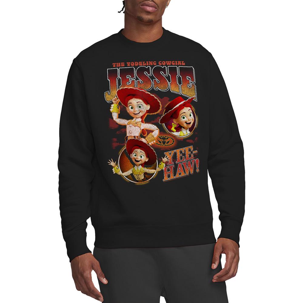 Black - Side - Toy Story Unisex Adult Cowgirl Jessie Homage Sweatshirt