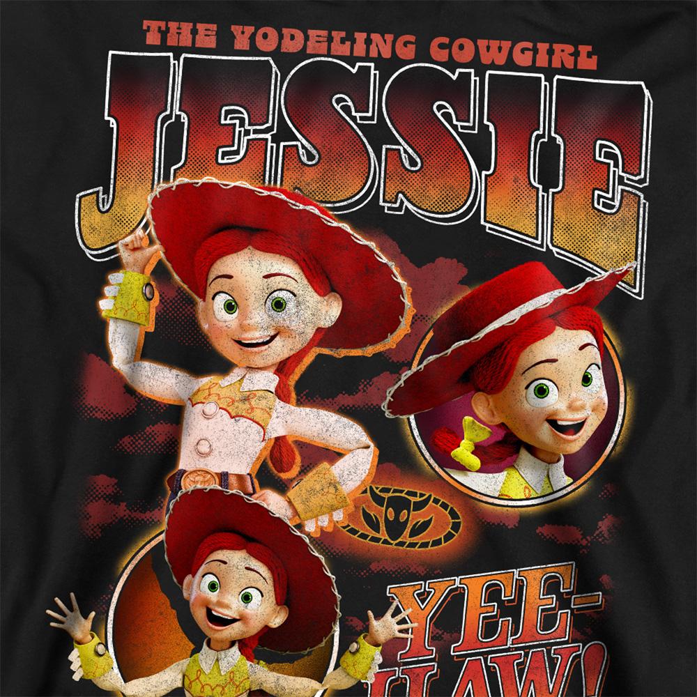 Black - Pack Shot - Toy Story Unisex Adult Cowgirl Jessie Homage Sweatshirt
