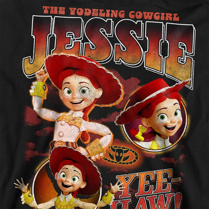 Black - Pack Shot - Toy Story Unisex Adult Cowgirl Jessie Homage Sweatshirt