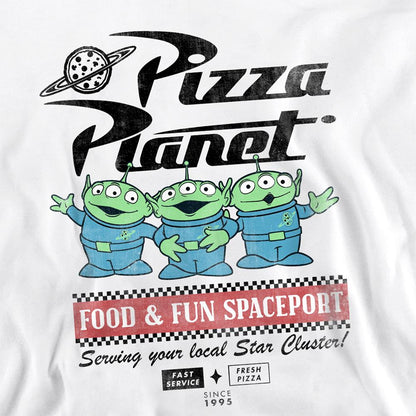 White - Side - Toy Story Unisex Adult Food Spaceport Aliens Sweatshirt
