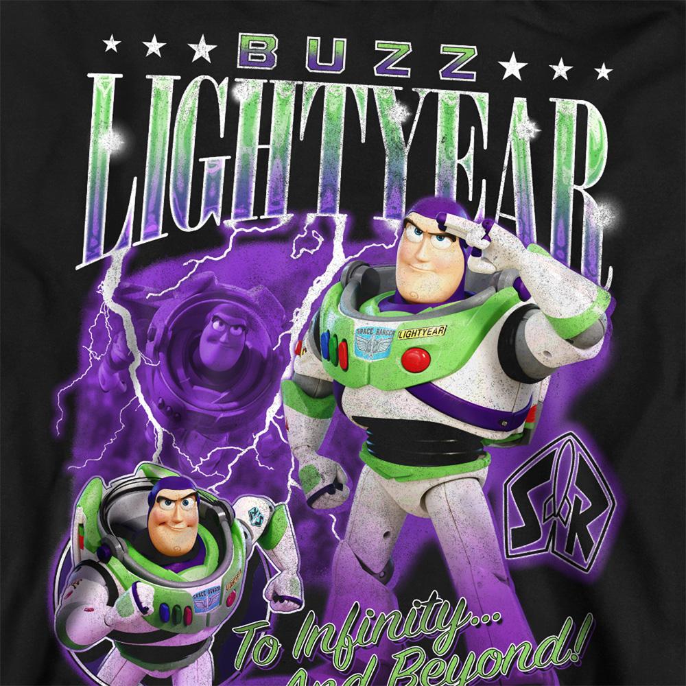 Black - Side - Toy Story Unisex Adult Buzz Lightyear Homage Sweatshirt