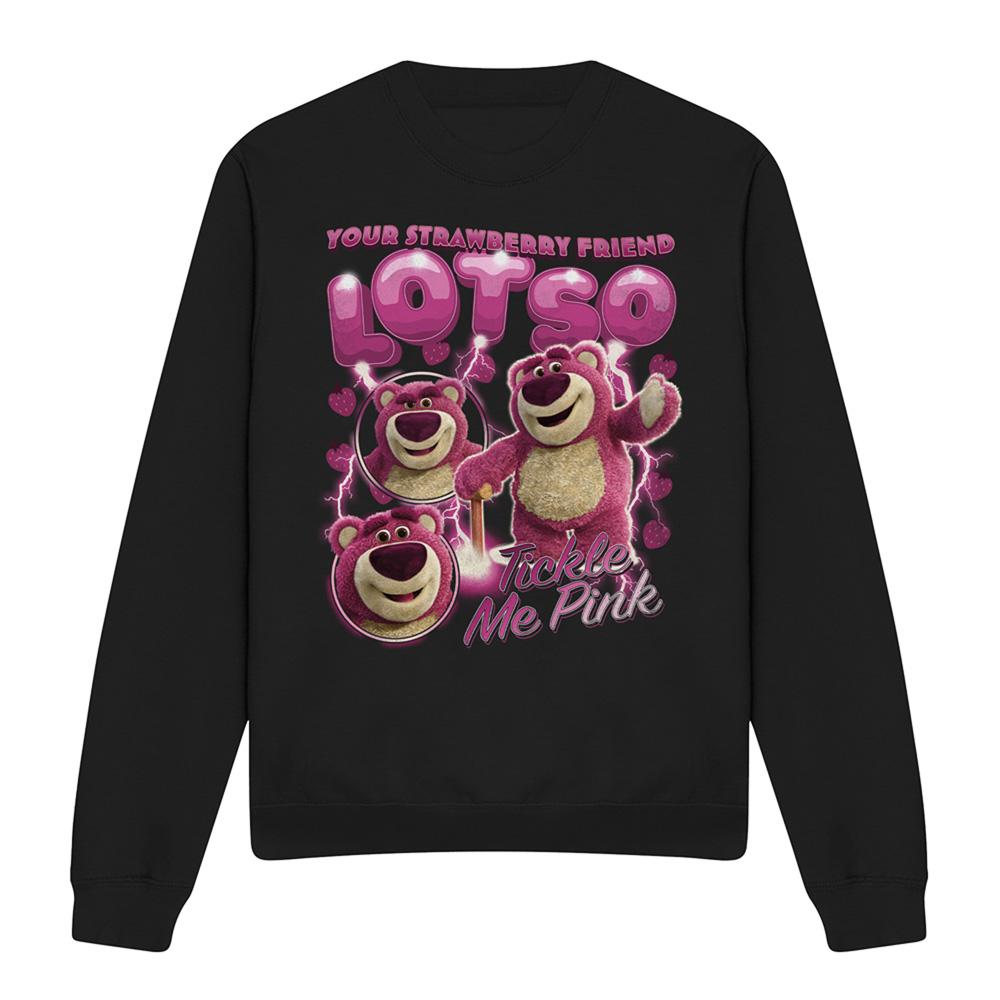 Black - Front - Toy Story Unisex Adult Strawberry Lotso Homage Sweatshirt