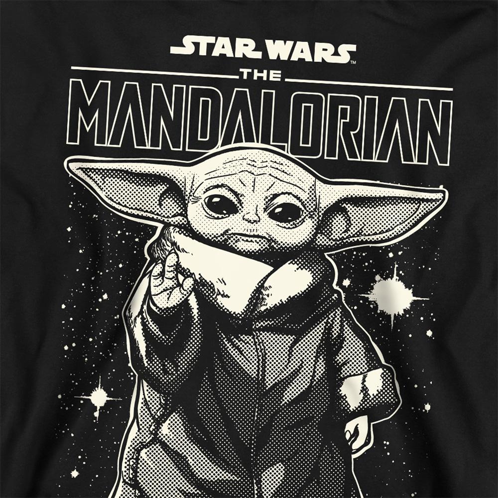 Black - Side - Star Wars The Mandalorian Unisex Adult Grogu Sweatshirt