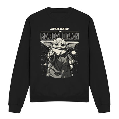 Black - Front - Star Wars The Mandalorian Unisex Adult Grogu Sweatshirt