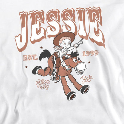 White - Side - Toy Story Unisex Adult Jessie Mono Sweatshirt