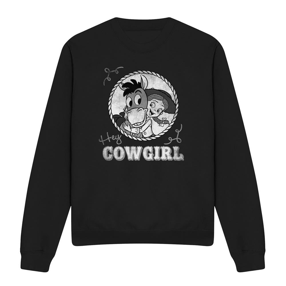 Black - Front - Toy Story Unisex Adult Hey Cowgirl Jessie Sweatshirt