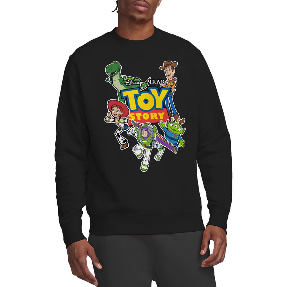 Black - Back - Toy Story Unisex Adult Characters Cut Out Sweatshirt