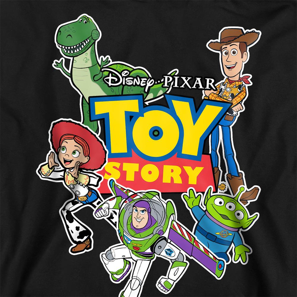 Black - Side - Toy Story Unisex Adult Characters Cut Out Sweatshirt