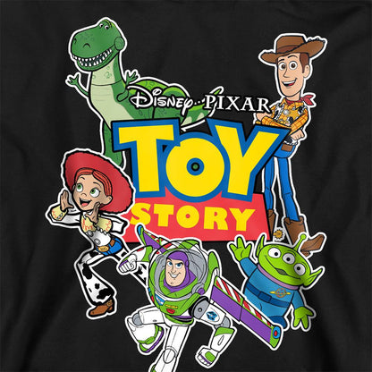 Black - Side - Toy Story Unisex Adult Characters Cut Out Sweatshirt