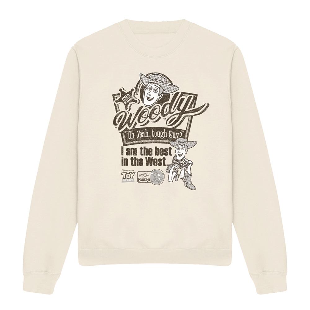 Natural - Front - Toy Story Unisex Adult Best In The West Woody Sweatshirt