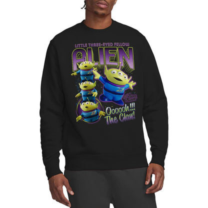 Black - Back - Toy Story Unisex Adult The Claw Aliens Homage Sweatshirt