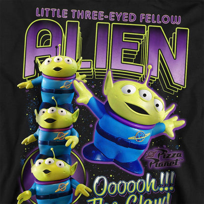 Black - Side - Toy Story Unisex Adult The Claw Aliens Homage Sweatshirt