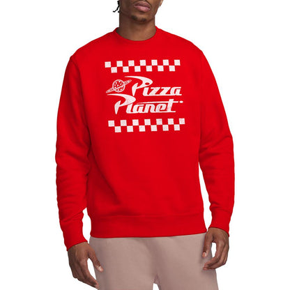 Red - Back - Toy Story Unisex Adult Pizza Planet Takeaway Logo Sweatshirt