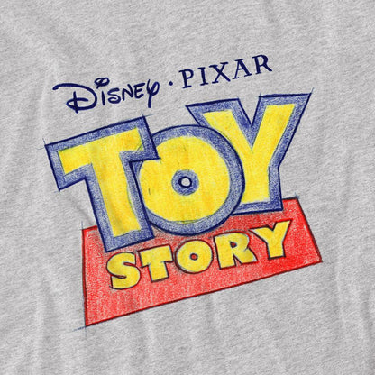 Athletic Heather - Back - Toy Story Childrens-Kids Sketch Logo Sweatshirt