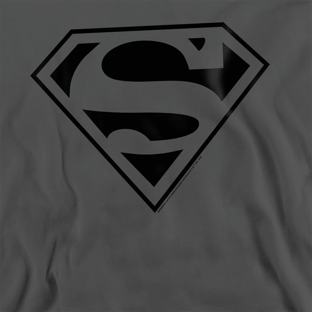 Charcoal - Side - Superman Unisex Adult Mono Sweatshirt