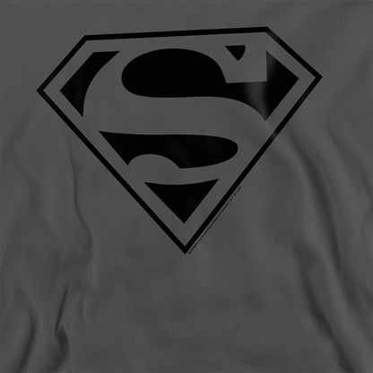 Charcoal - Side - Superman Unisex Adult Mono Sweatshirt
