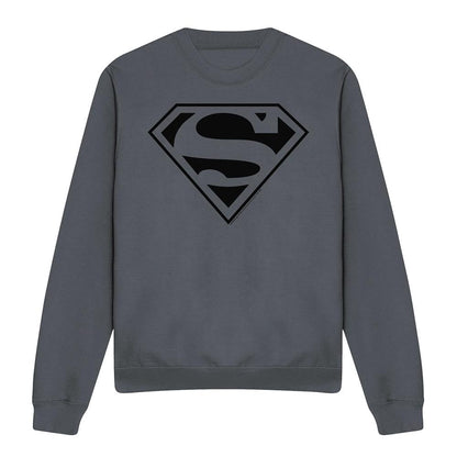 Charcoal - Front - Superman Unisex Adult Mono Sweatshirt
