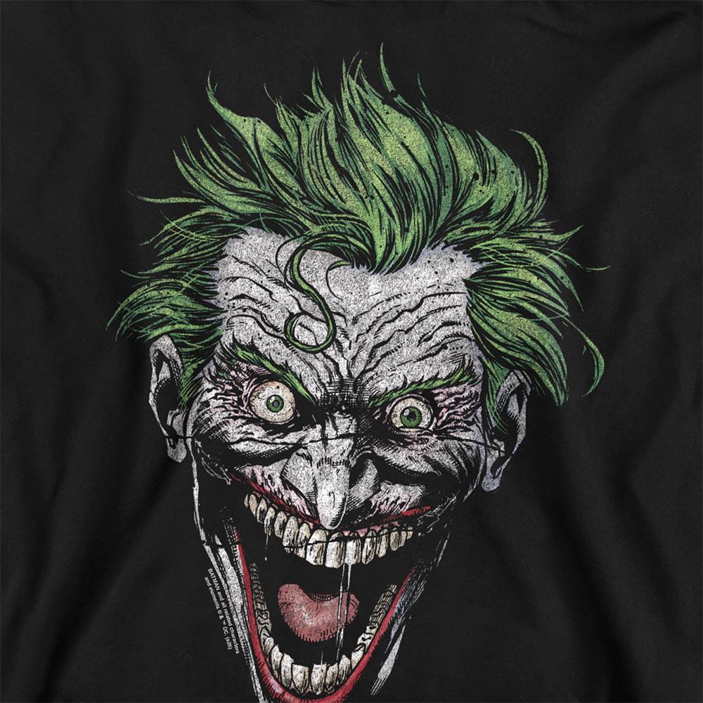 Black - Side - Batman Unisex Adult Joker Sweatshirt