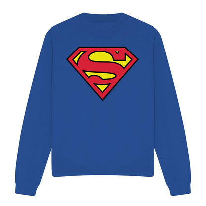 Royal Blue - Front - Superman Unisex Adult Logo Sweatshirt