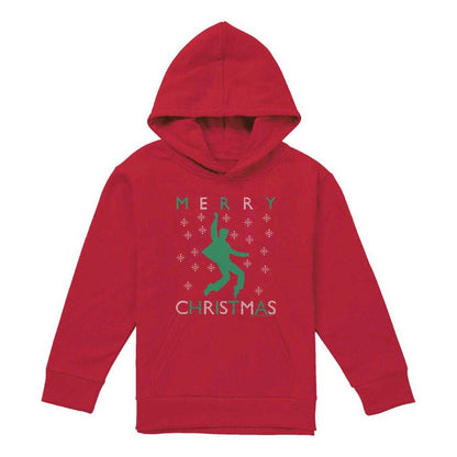 Red - Front - Elvis Presley Childrens-Kids Dancing Ugly Christmas Hoodie