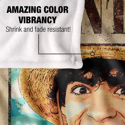 Multicoloured - Lifestyle - One Piece Live Action Soft Wanted Poster Monkey D. Luffy Blanket